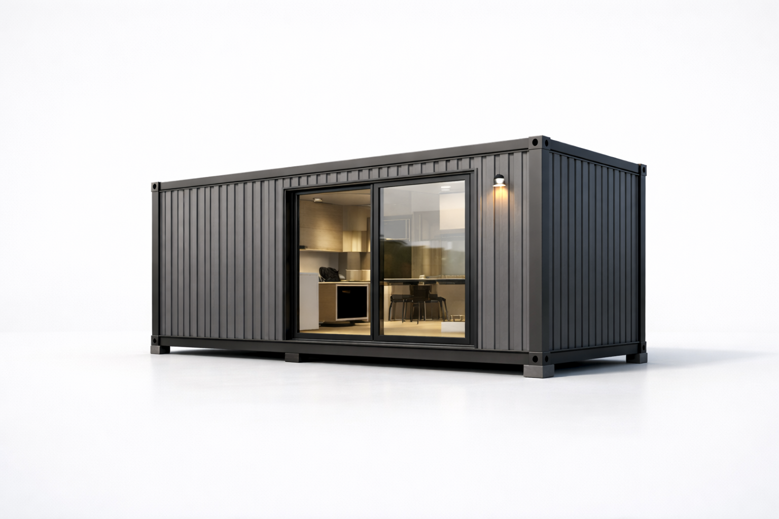 Bardage métallique gris