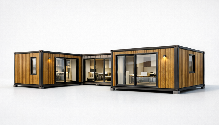 Trois modules assemblés