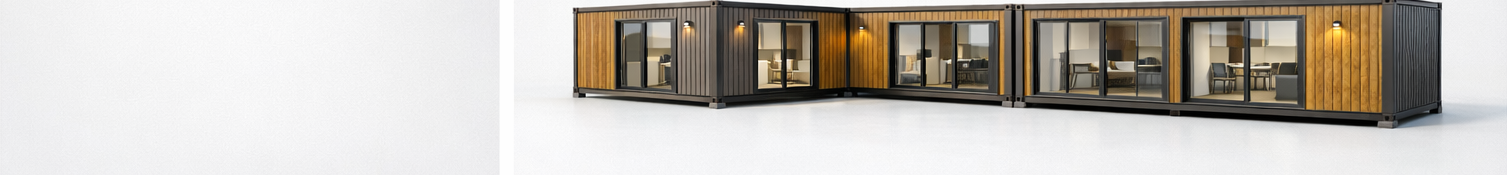 Quatre containers en ligne